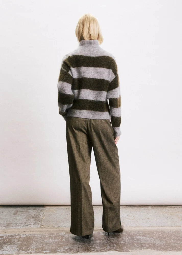 Cardigan Josh kaki et gris