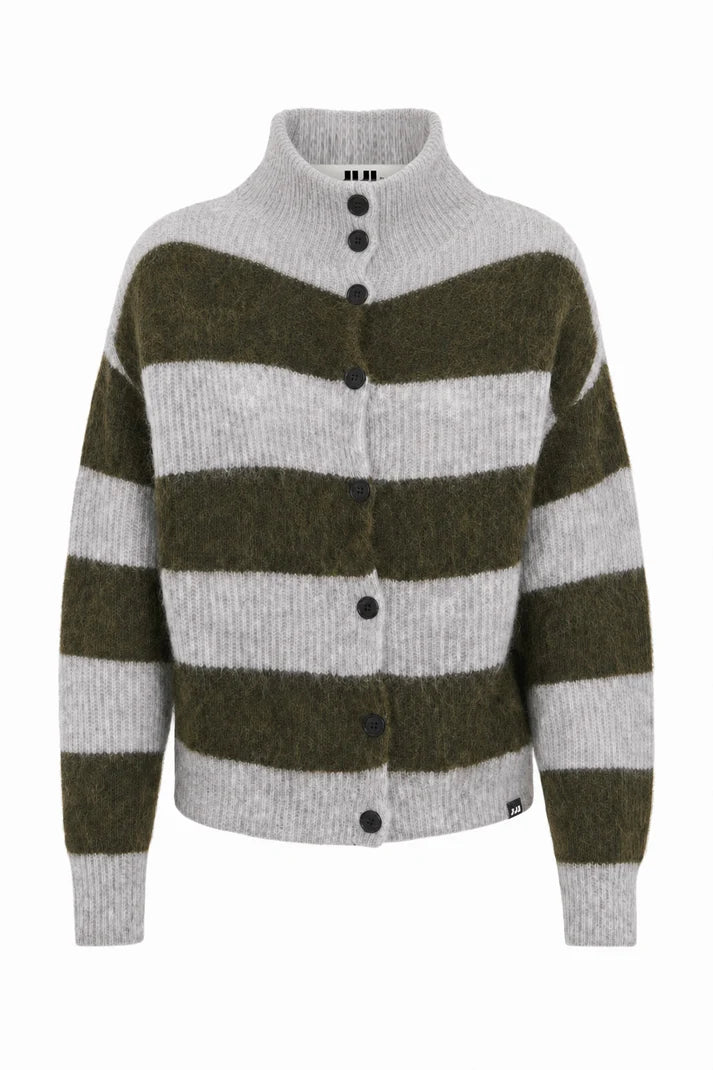 Cardigan Josh kaki et gris