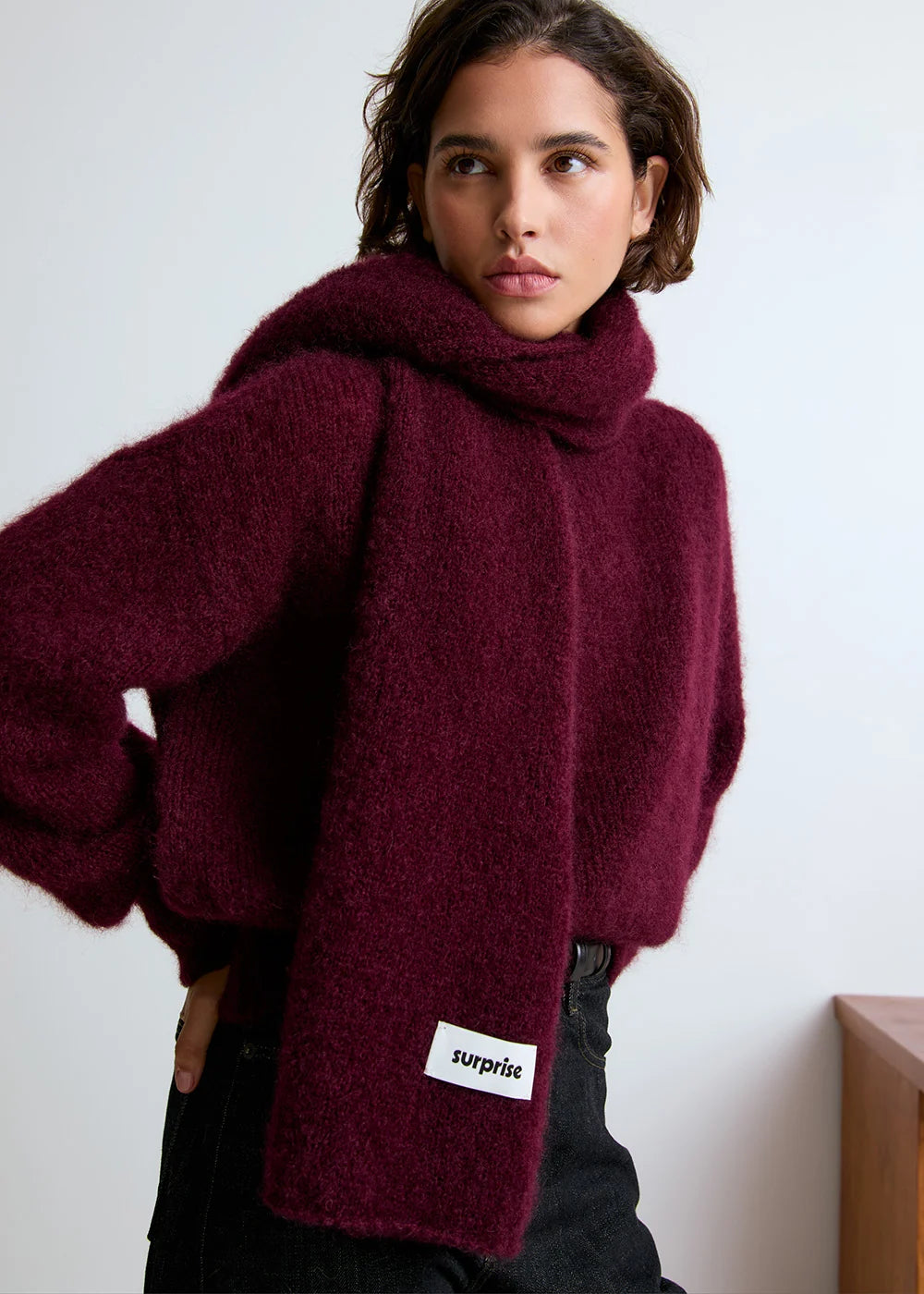 Écharpe Donna Aubergine