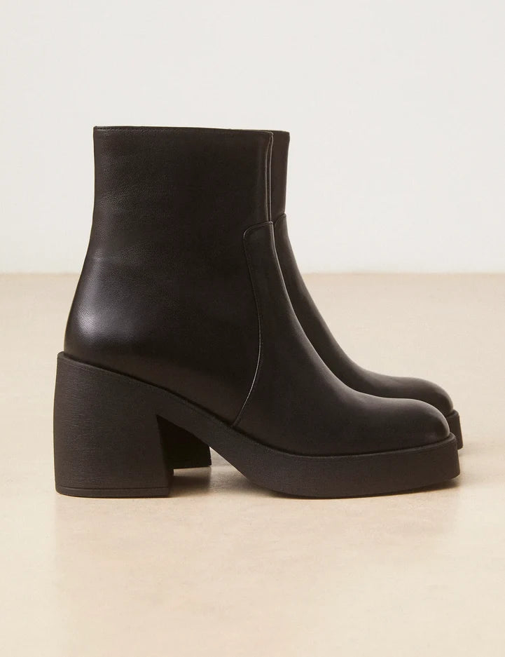 Bottines n°582 cuir nappa noir