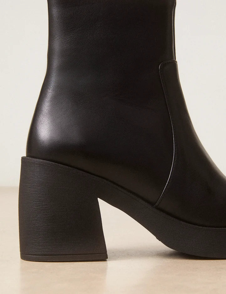 Bottines n°582 cuir nappa noir