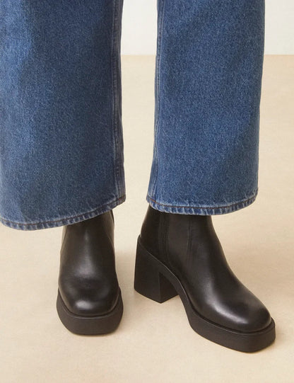 Bottines n°582 cuir nappa noir