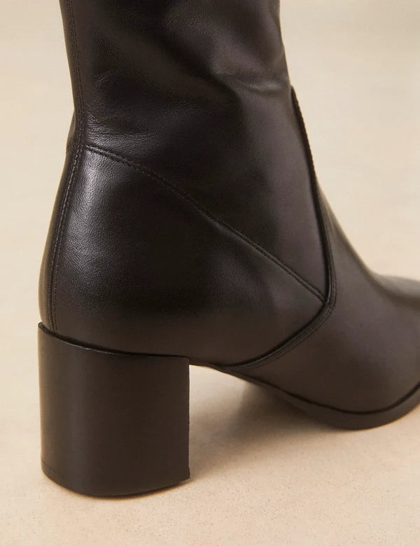 Bottines n°556 cuir noir