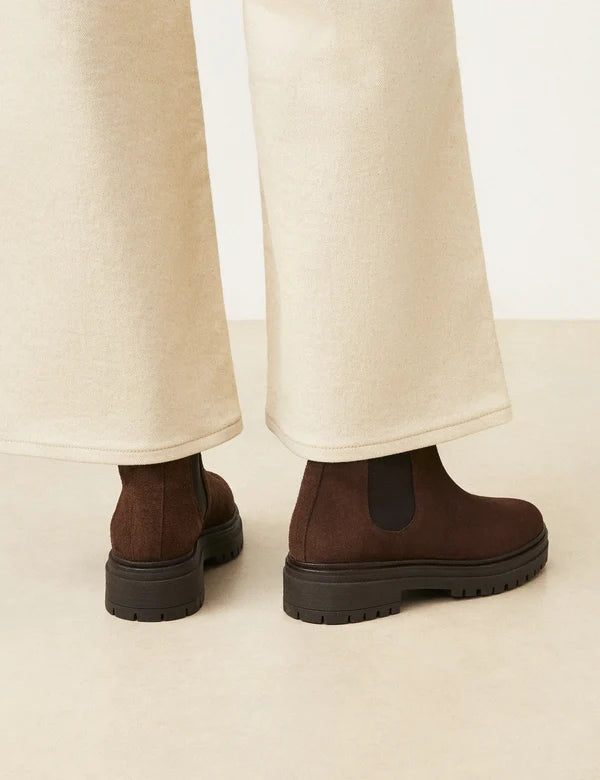 Bottines n°301 cuir suède marron chocolat