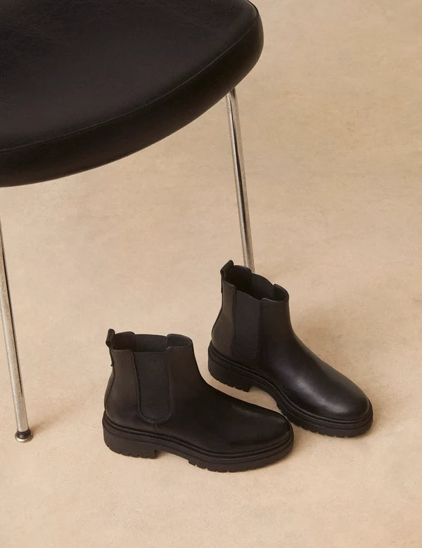 Bottines n°301 cuir noir