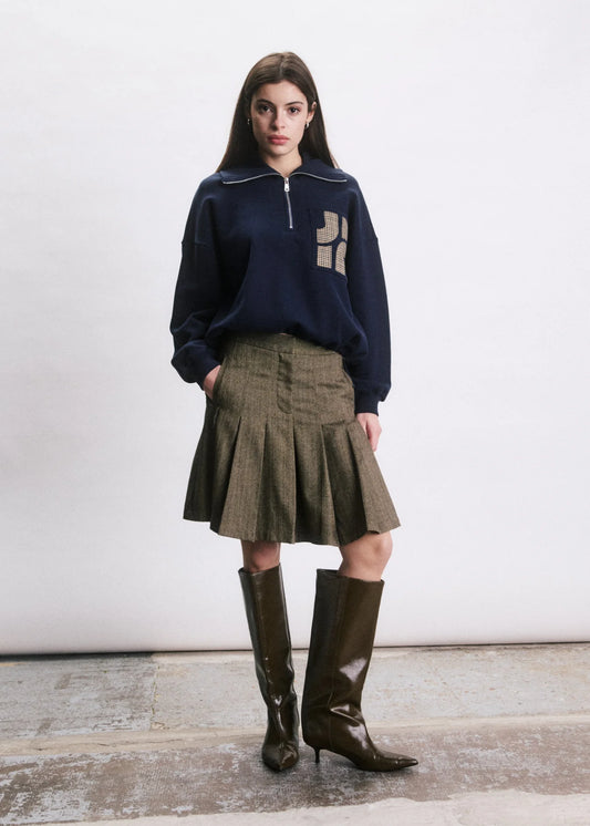 Sweat Cyran bleu marine