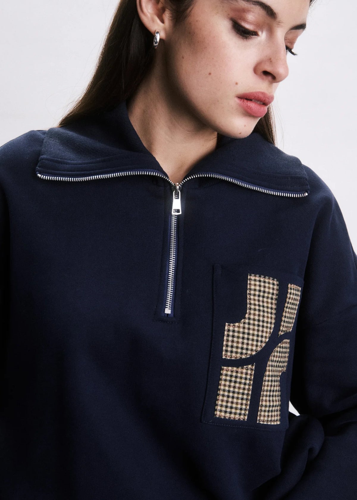 Sweat Cyran bleu marine