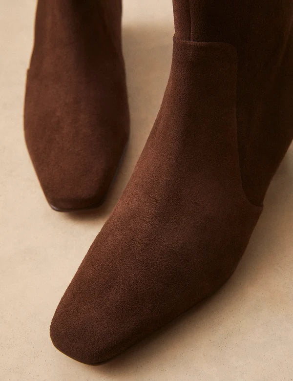 Bottines 407 cuir suédé marron