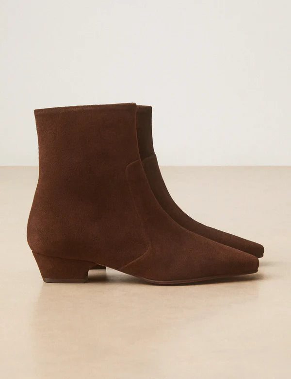 Bottines 407 cuir suédé marron