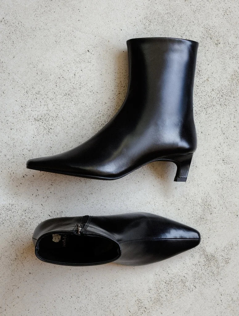 Bottines à petits talons Lauren noires