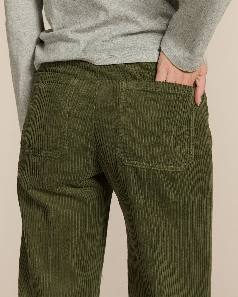 Pantalon swann velours vert sauge