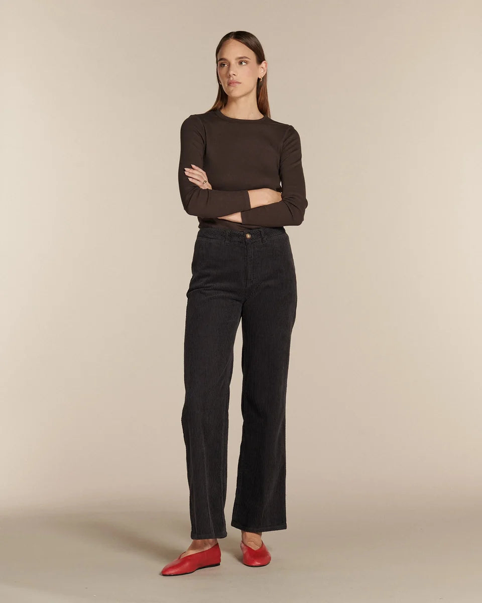 Pantalon swann velours ardoise