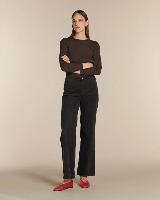 Pantalon swann velours ardoise