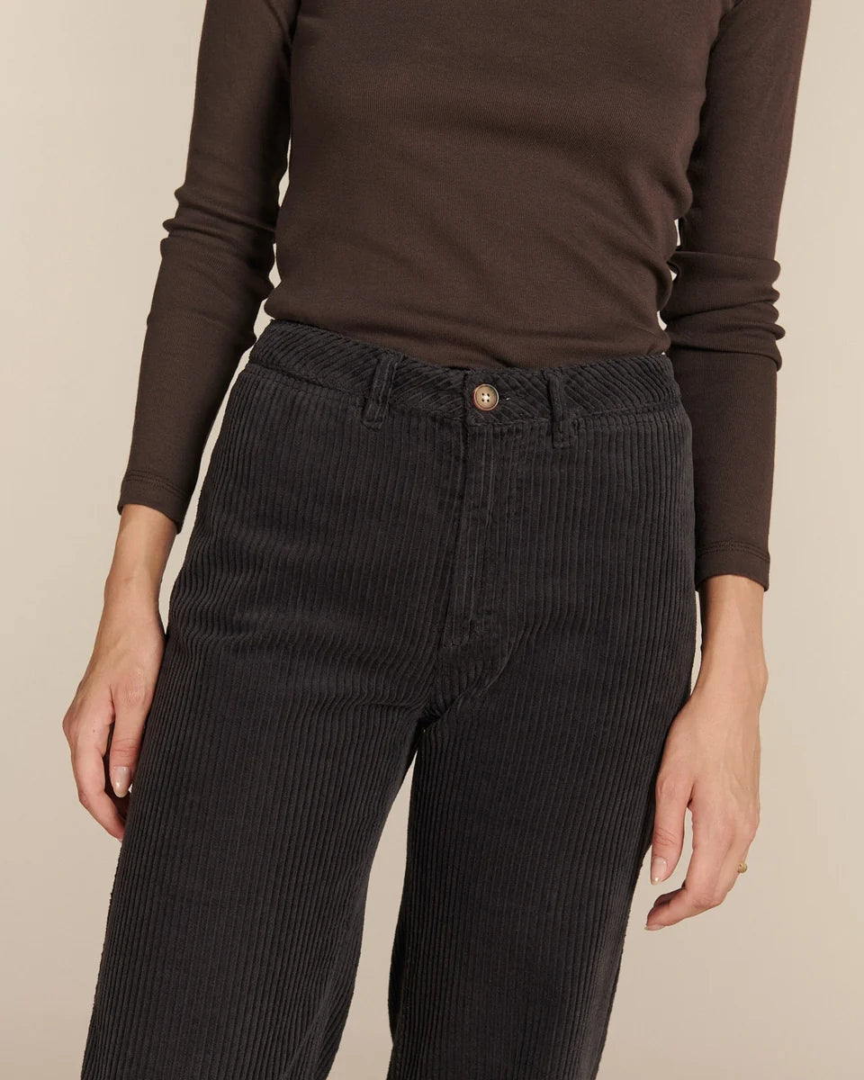 Pantalon swann velours ardoise