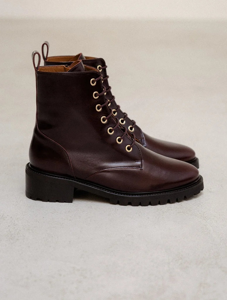 Bottines plates Lara Irish Coffee
