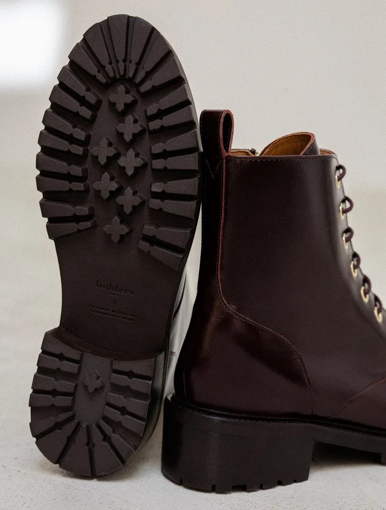 Bottines plates Lara Irish Coffee