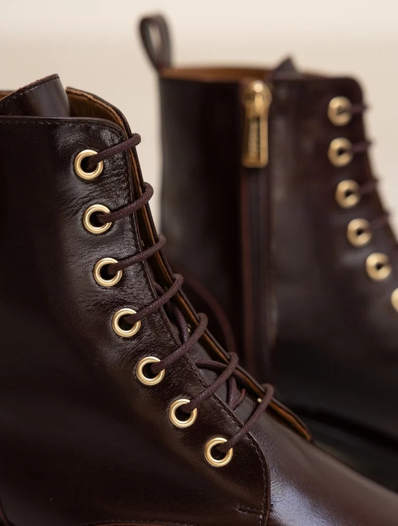 Bottines plates Lara Irish Coffee
