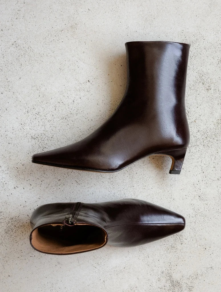 Bottines à petits talons Lauren Irish Coffee