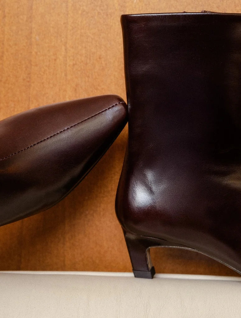 Bottines à petits talons Lauren Irish Coffee