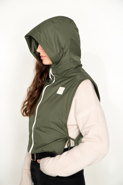 Capuche Caille kaki
