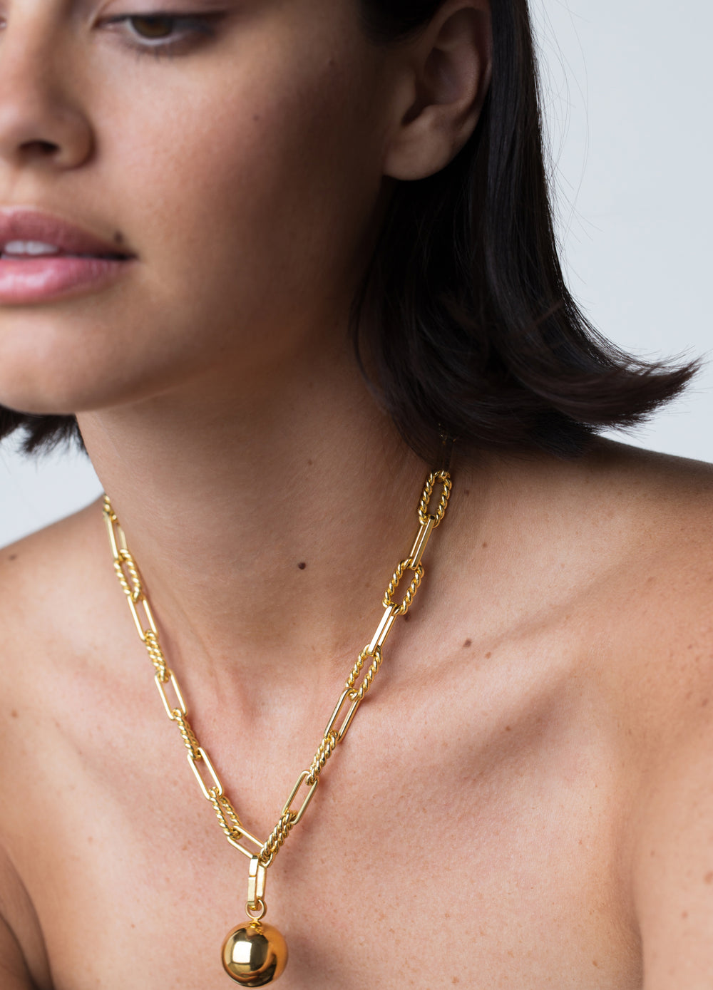 Collier à breloques lune