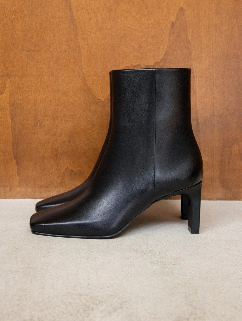 Bottines à talon Amanda noir passion