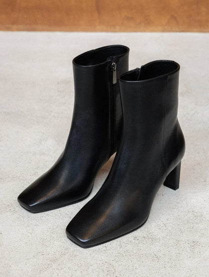 Bottines à talon Amanda noir passion