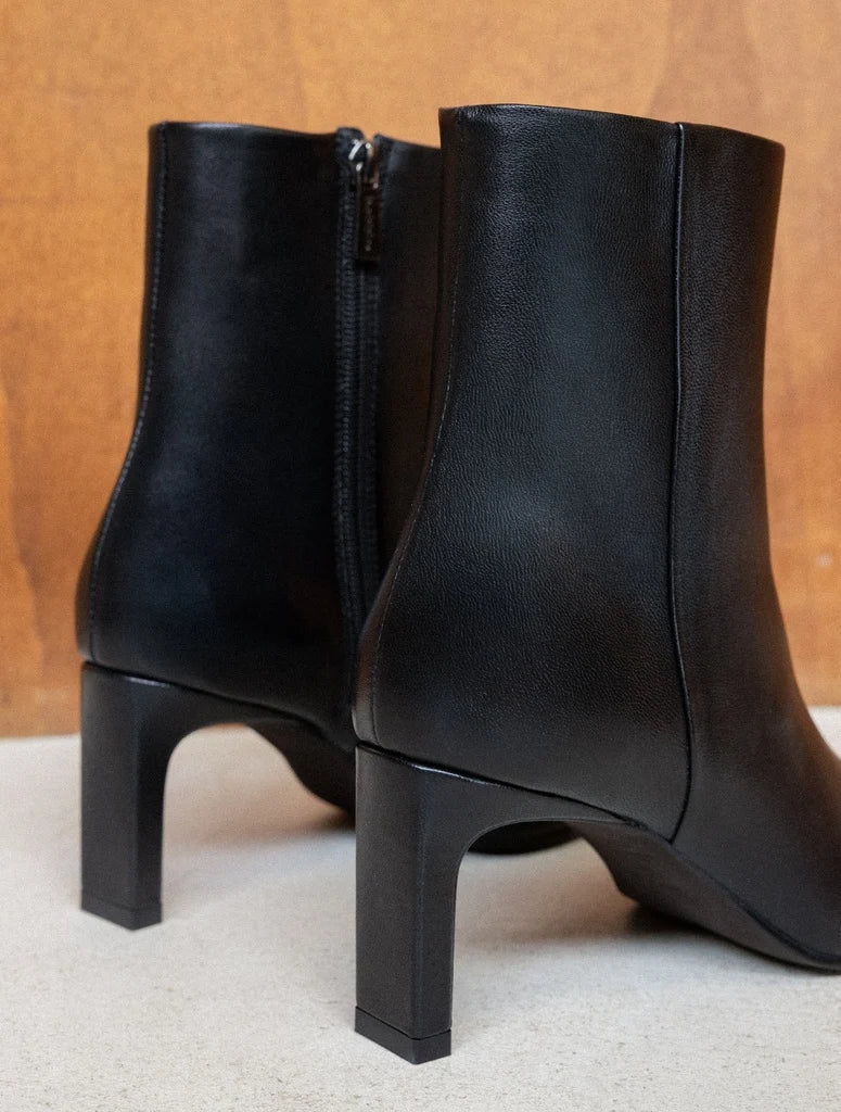 Bottines à talon Amanda noir passion