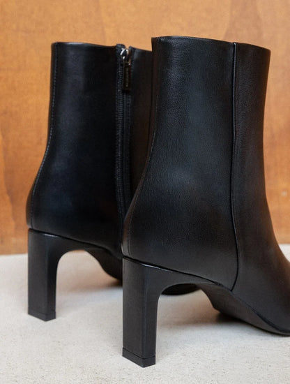 Bottines à talon Amanda noir passion