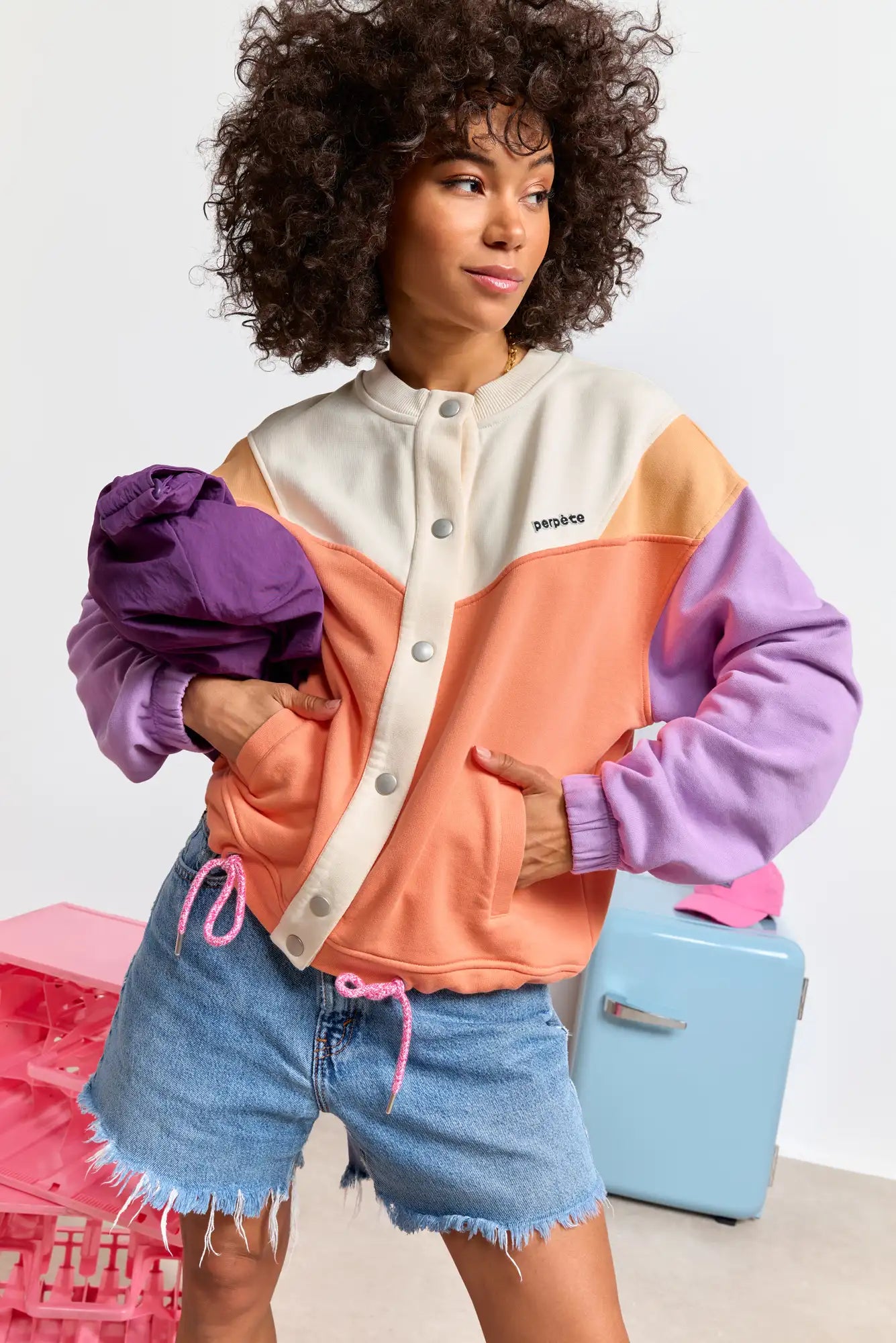 Gilet Sweat Jesse Abricot