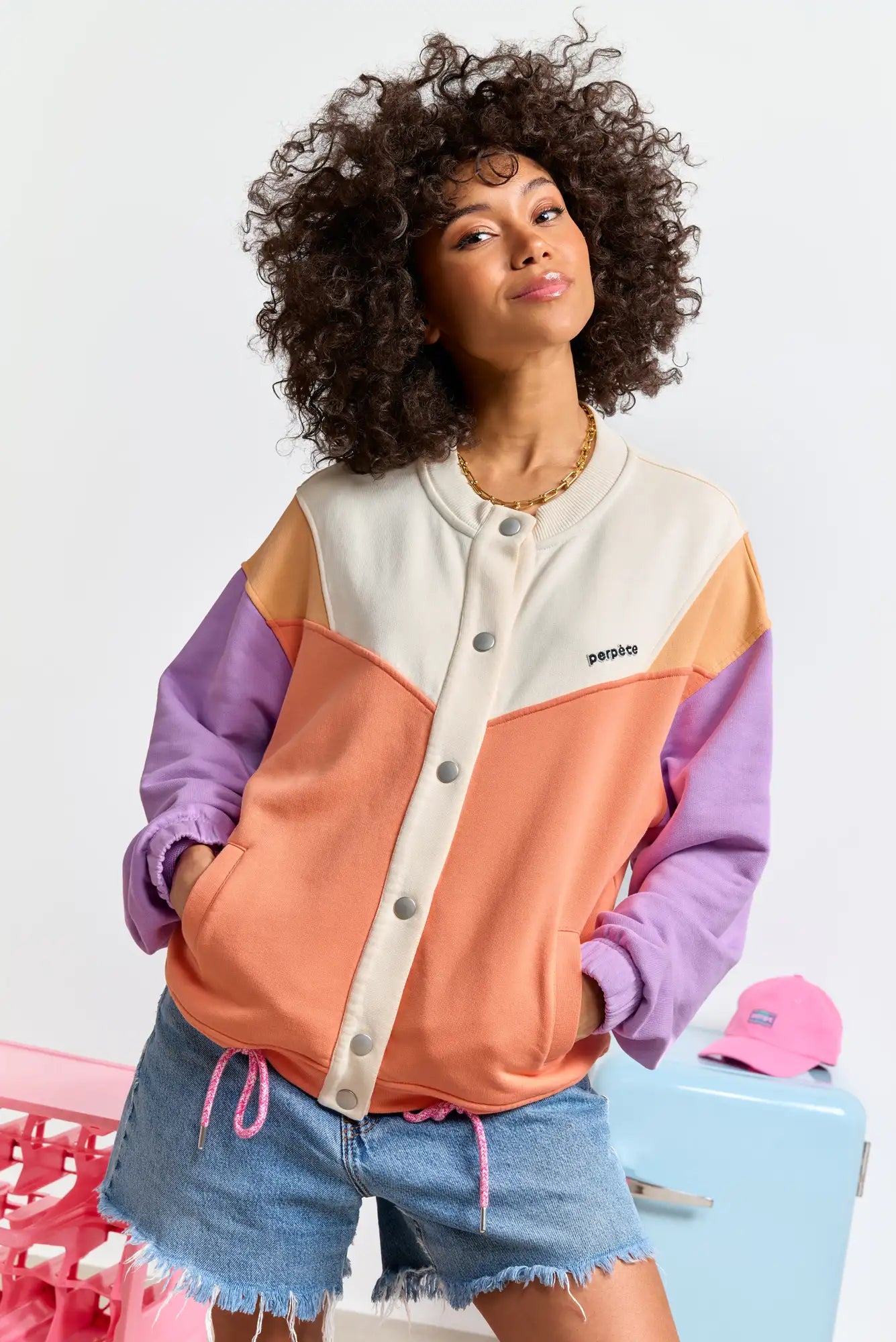 Gilet Sweat Jesse Abricot