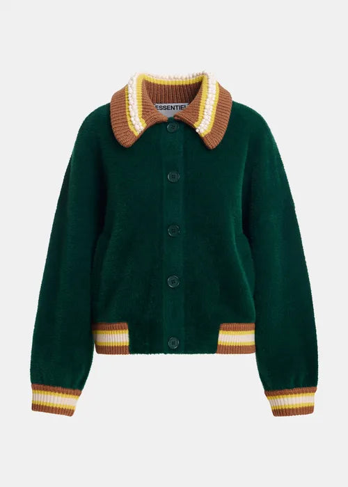 Gilet Kamore vert/marron
