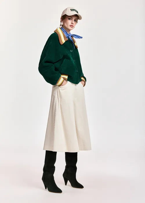 Gilet Kamore vert/marron
