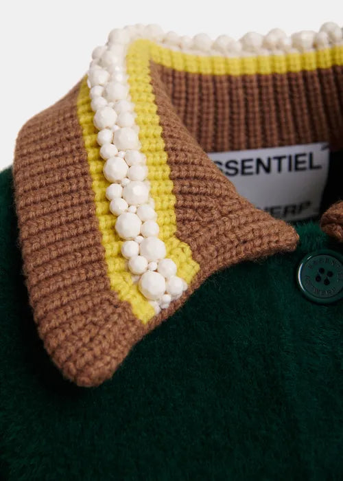 Gilet Kamore vert/marron