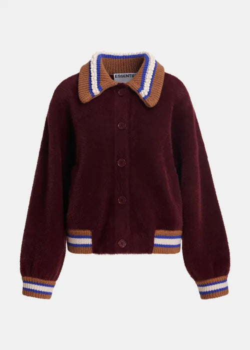 Gilet Kamore bordeau/marron