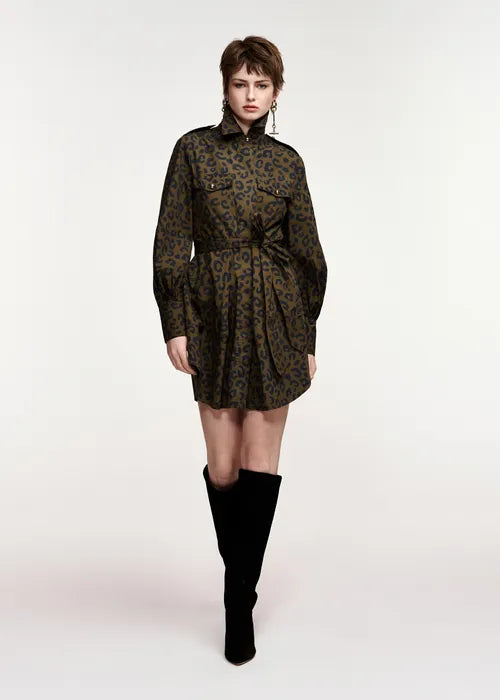 Robe Keto léopard kaki