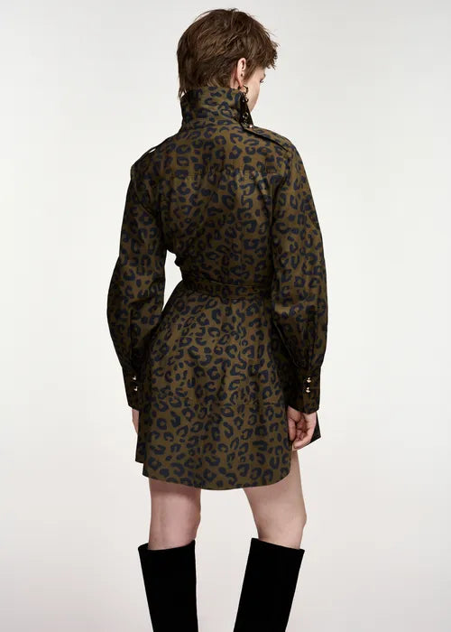 Robe Keto léopard kaki