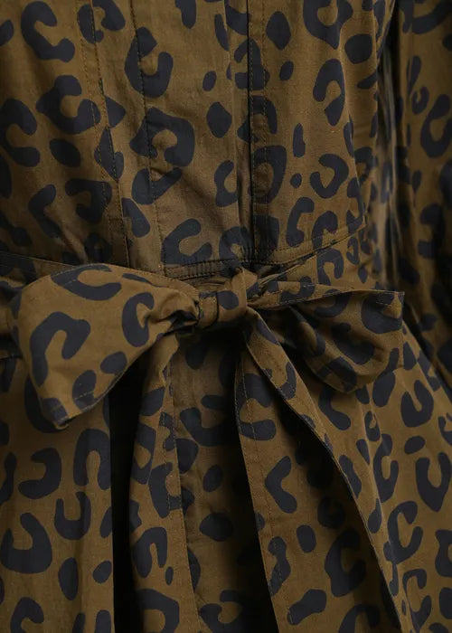 Robe Keto léopard kaki