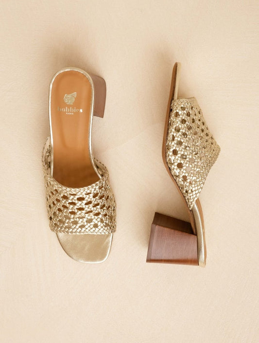Mules Kelly dorées