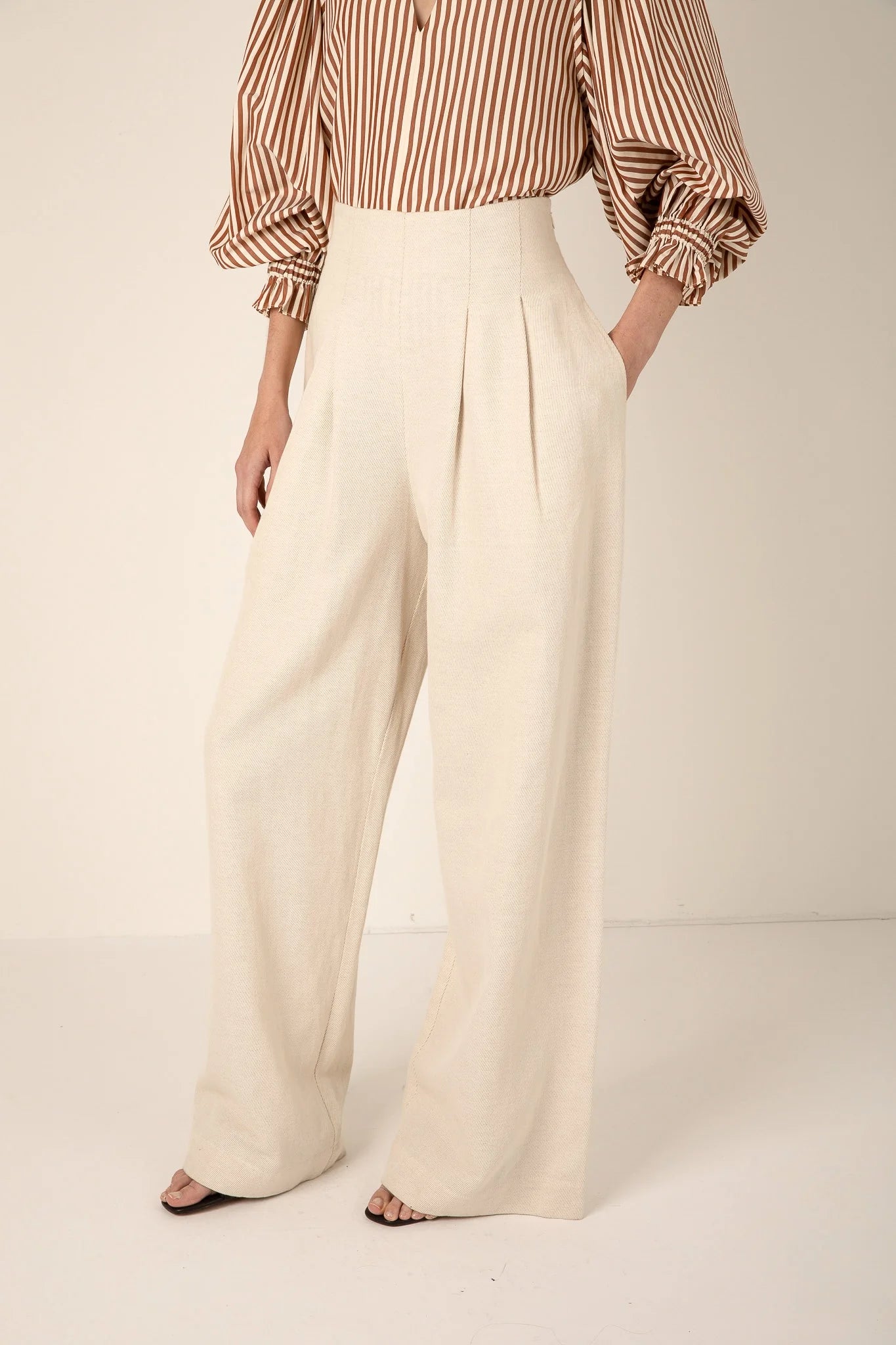 Pantalon Nellie écru
