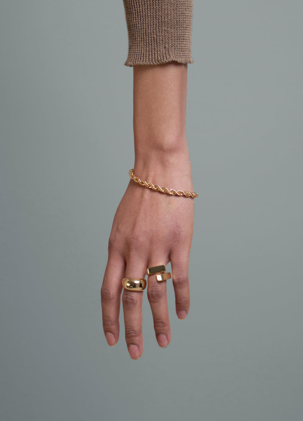 Bracelet chaine cordes hollyhock