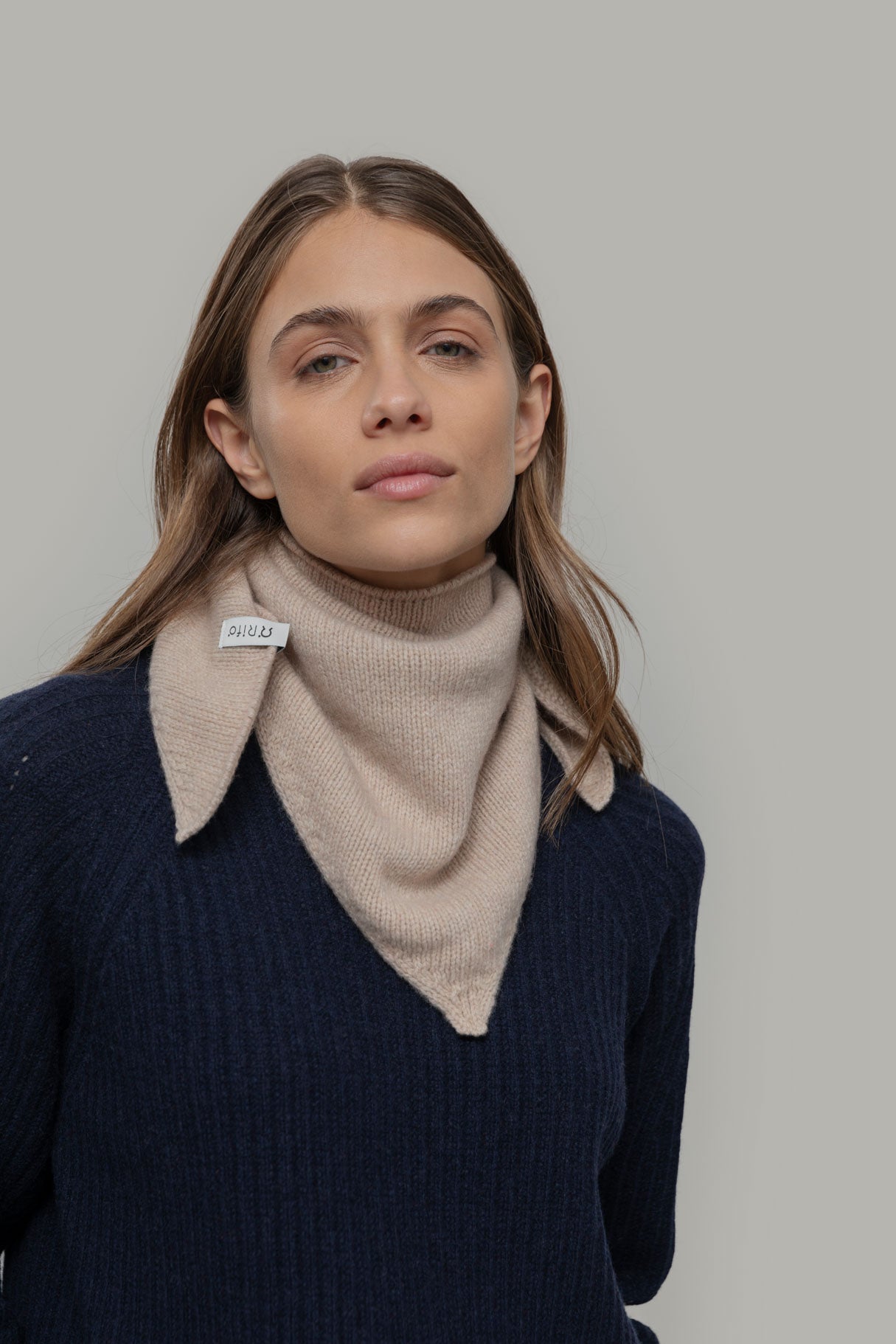 Foulard bandana Beige