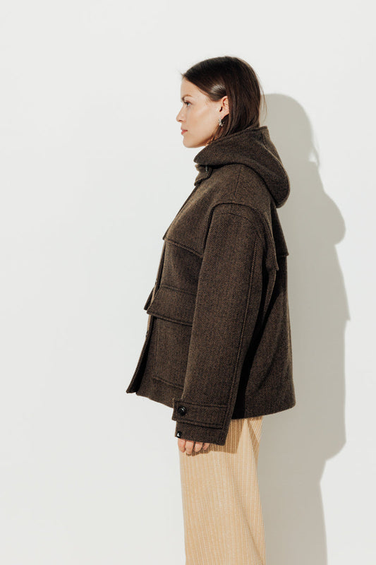 Manteau Abekia marron