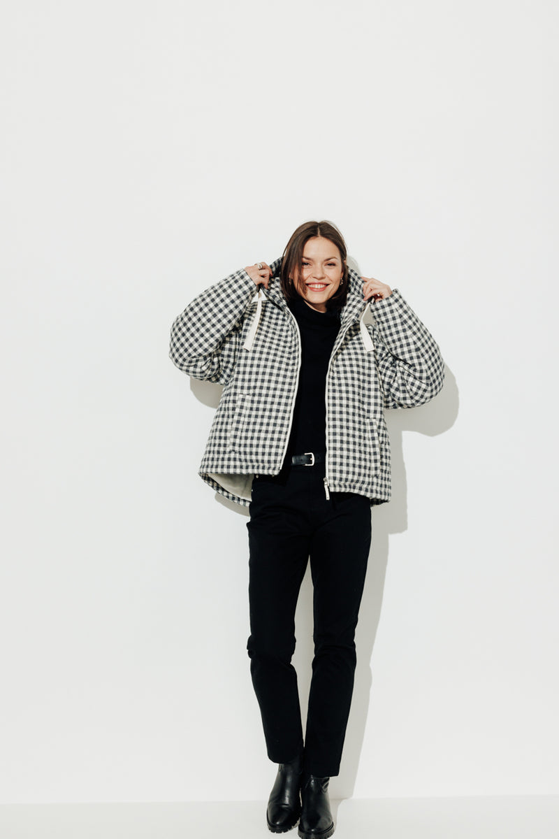 Blouson cognassier vichy