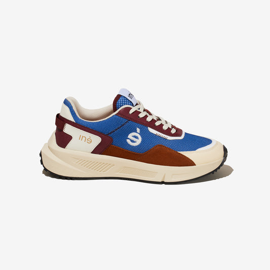 Baskets Bleu et bordeaux