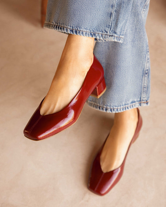 Ballerines Zélie rouge