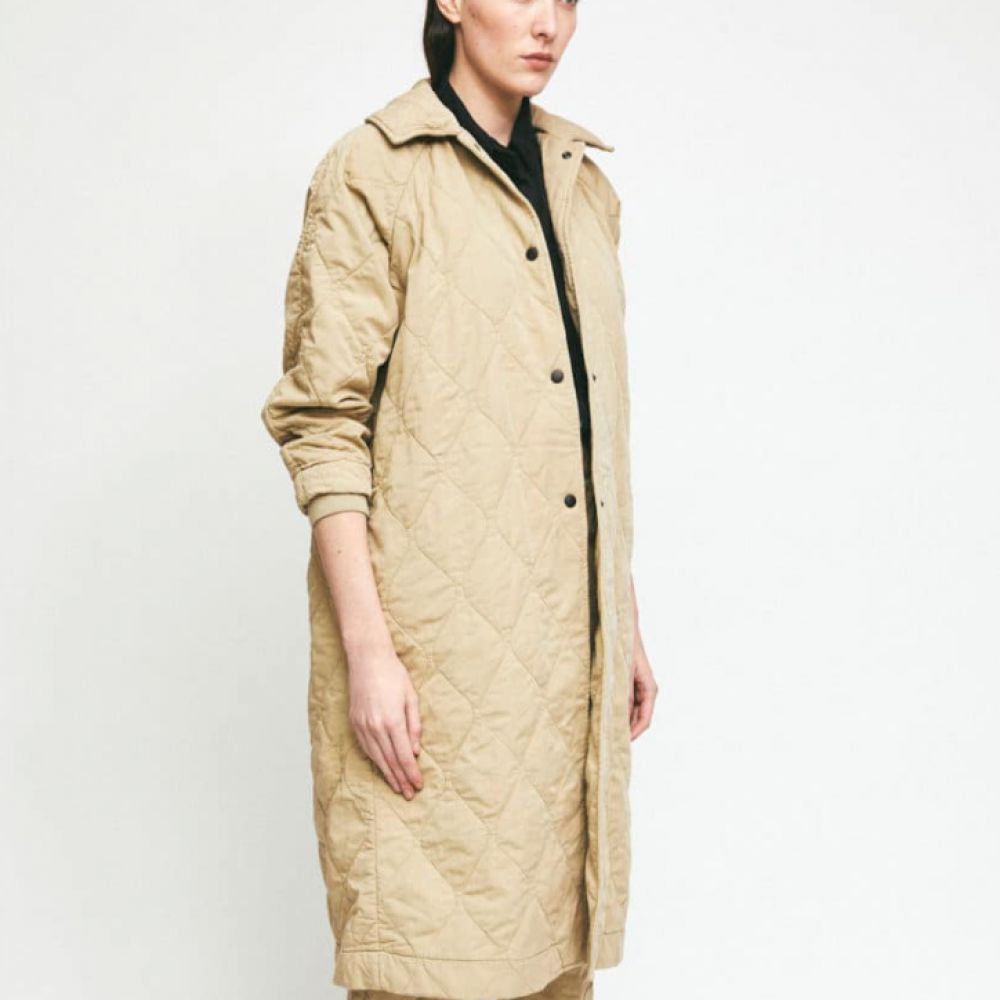 Manteau violeta écru