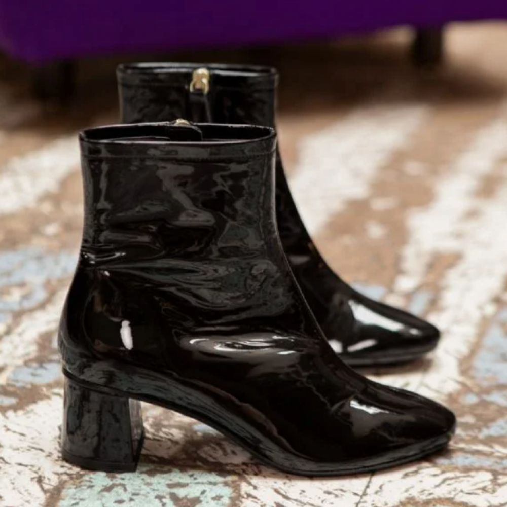 Bottines N°401 noir vernis AW22