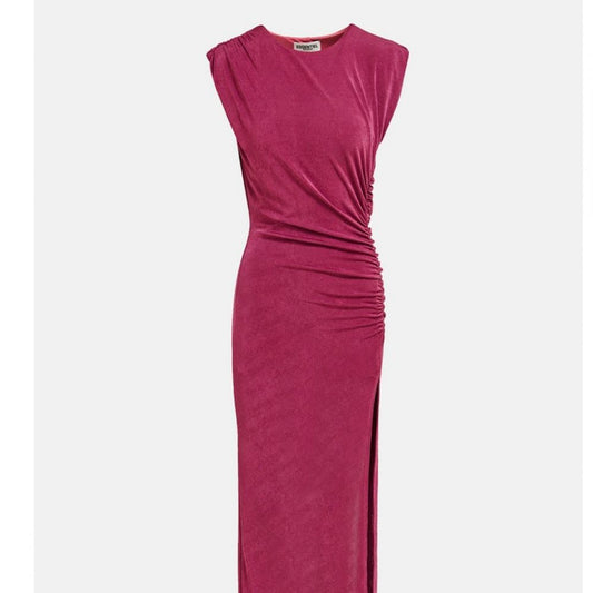 Robe framboise fourreau