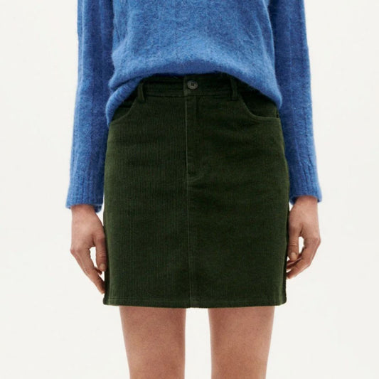Jupe Velour vert bouteille Marsha